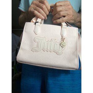 Juicy Couture Powder Blush Upgrade U Mini Tote Bag *Embossed Logo*Pink*Strap*NWT